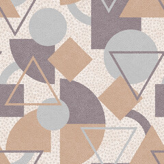 seamless pattern with geometric elements