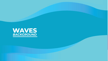 abstract blue light background with waves