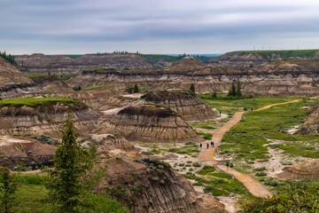 Horseshoe Canyon On A Cloudy Day