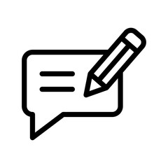 blog line icon illustration vector graphic 