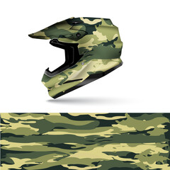 Helmet design vector