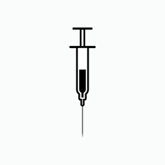 Syringe Icon - Vector, Sign and Symbol for Design, Presentation, Website or Apps Elements.