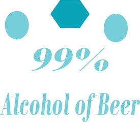 White board black front aND Color board front vector Illustration Percentage of Alchohol Beer Color board logo image