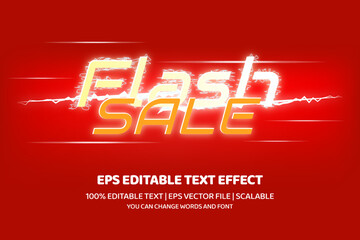 Flash sale Editable text effect