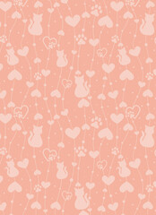 Cat animal digital paper background