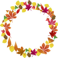 紅葉のフレーム素材