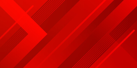 Dynamic fluid red geometric with colorful gradient background