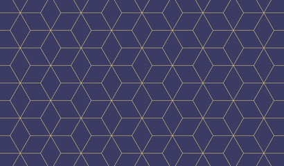 幾何学 抽象 金 ネイビー 六角 背景