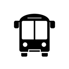 Simple And Clean Bus Icon Vector Illustration