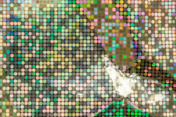Fototapeta na wymiar Holographic rainbow foil iridescent texture abstract hologram background