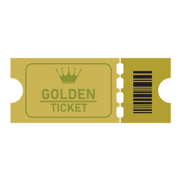 icon vector illustration of ticket paper for access