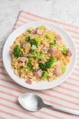 ブロッコリーの焼き飯