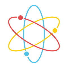 Atom icon sign