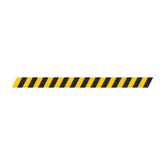 Caution tape. yellow warning lines danger