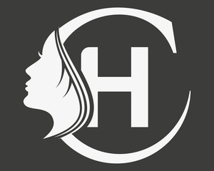 Beauty woman fashion Letter H logo