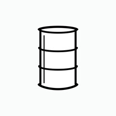 Barrel Icon. Petroleum Symbol - Vector.     