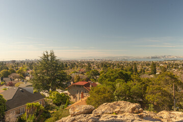 View of San Fracisco, CA, from Indian Rock Park, Berkley, CA
