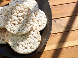 한국음식 현미 뻥튀기