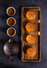 The traditional Chinese festival Mid-Autumn Festival food moon cake