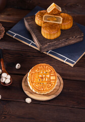 The traditional Chinese festival Mid-Autumn Festival food moon cake