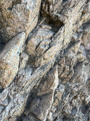 close up view of rock face