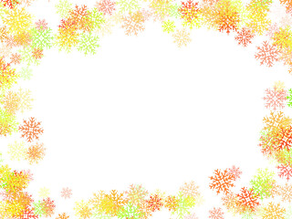 Obraz na płótnie Canvas Illustration Snowflake Frame 