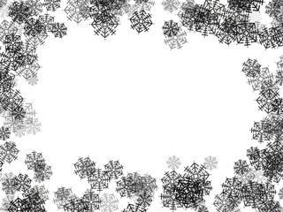 Illustration Snowflake Frame
