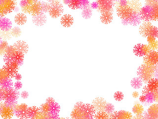 Illustration Snowflake Frame
