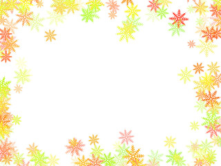 Obraz na płótnie Canvas Frame Snowflake Illustration 
