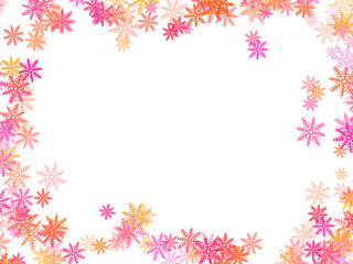 Frame Snowflake Illustration
