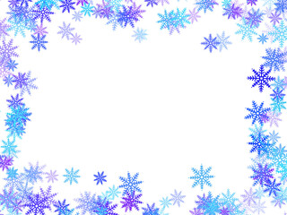 Frame Snowflake Illustration
