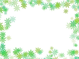 Fototapeta na wymiar Frame Snowflake Illustration 