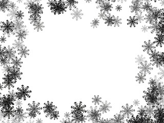 Snowflake frame Illustration
