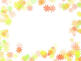 Snowflake frame Illustration
