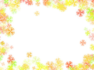 Obraz premium Snowflake frame Illustration 