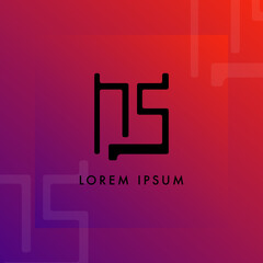 simple logo with letter n s is good for your logo