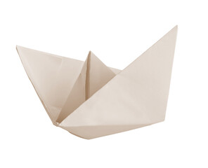 paper boat isolated