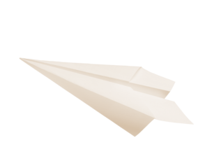 paper plane isolated