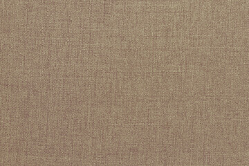 Brown linen fabric cloth texture background, seamless pattern of natural textile.