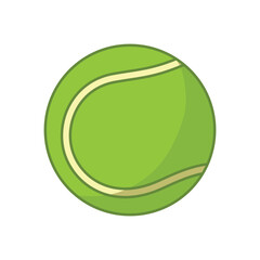 tennis ball icon vector design template in white background
