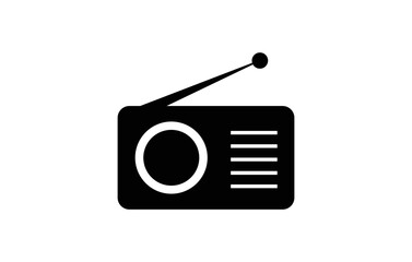 Radio Icon Vector Logo Template Illustration Design.