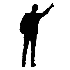 people silhouette in the white background