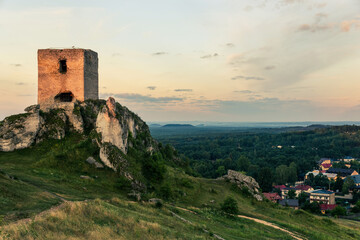 Fototapeta Zamek w Olsztynie, krajobrazy obraz