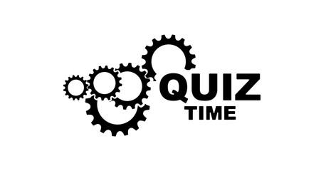 quiz time with cool font	