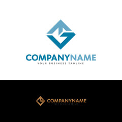 Fototapeta premium Initial M G Elegant Logo Design, Initial Signature Creative Template