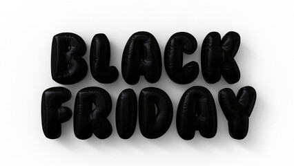 3d black friday sign