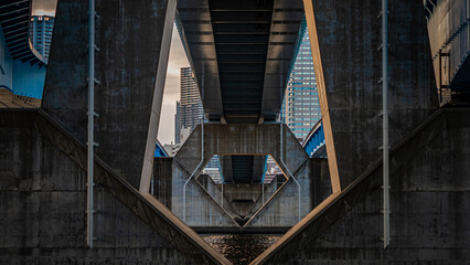 高速道路の高架下
