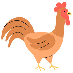  Rooster 3D Icon