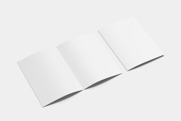 Blank A5 Bi-Fold Brochure Mockups