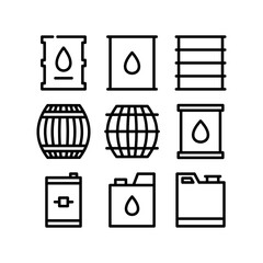 barrel icon or logo isolated sign symbol vector illustration - high quality black style vector icons
